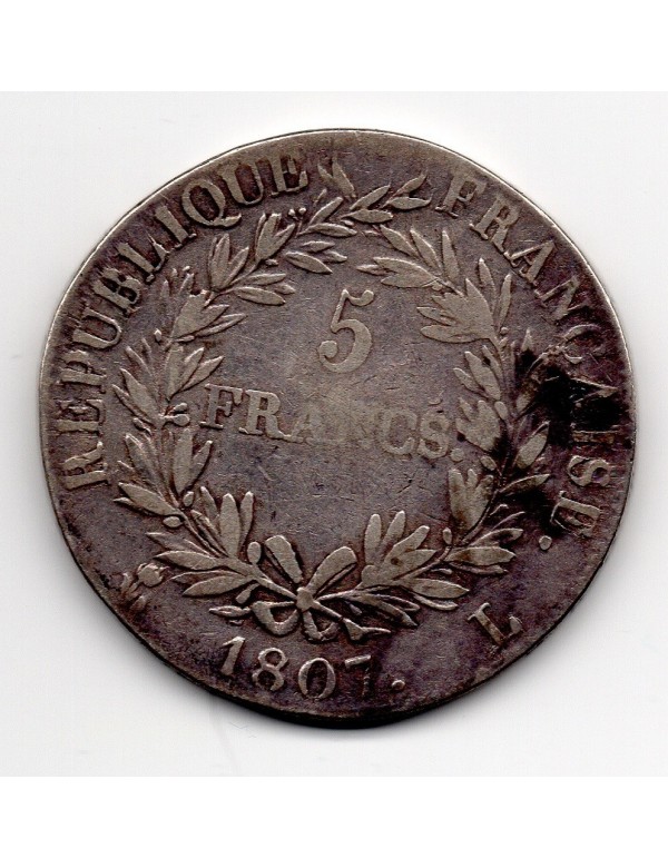 5 Francs Argent - Louis XVIII - Buste Habillé