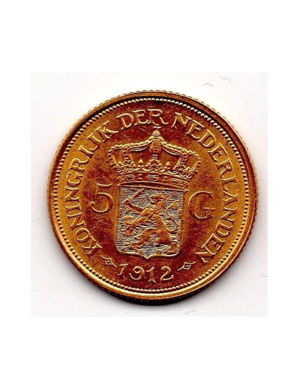 5 Florins Or - Pays Bas - Whilelmine