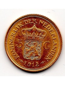 5 Florins Or - Pays Bas - Whilelmine