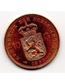 10 Florins Or - Pays Bas - Whilelmine