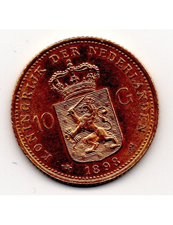 10 Florins Or - Pays Bas - Whilelmine