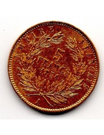 5 Francs Or - Napoléon III - Tête Nue