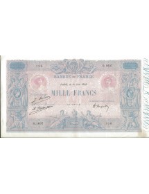 1 000 FRS BLEU & ROSE