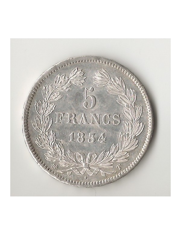 5 francs Arg. Louis Philippe Ier 