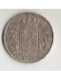 5 Francs Arg. Charles X 