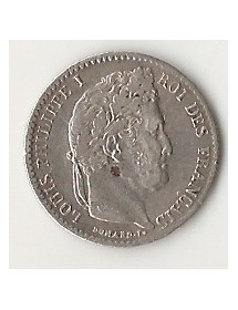 1/4 Franc Arg. Louis Philippe Ier