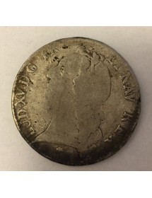 Ecu Argent - Louis XV - Au bandeau