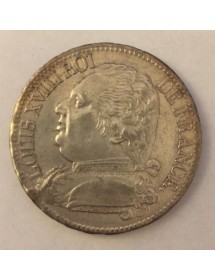 5 Francs Argent - Louis XVIII - Buste habillé