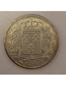 5 Francs Argent - Louis XVIII - Buste nu 2