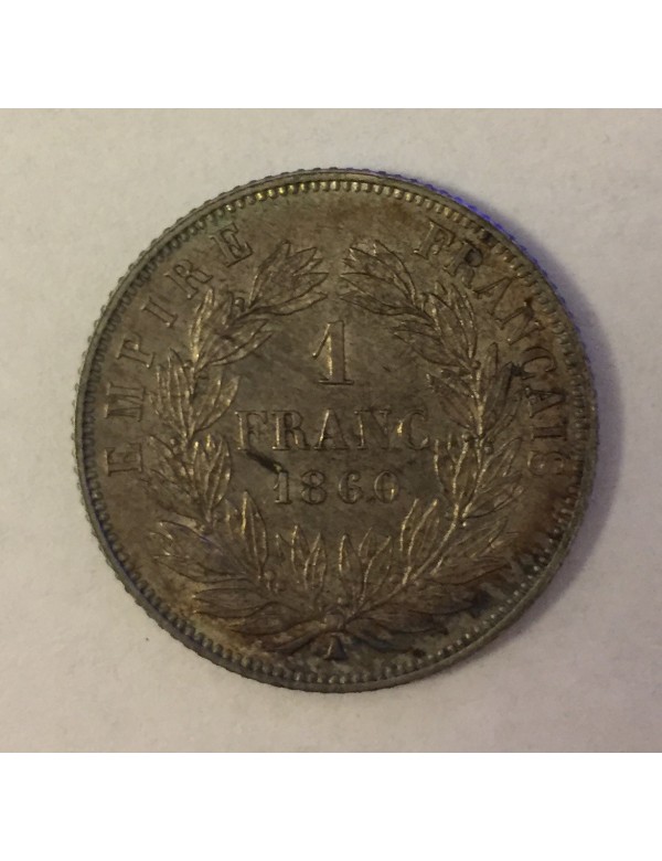 1 Franc Argent - Napoléon III - Tête nue