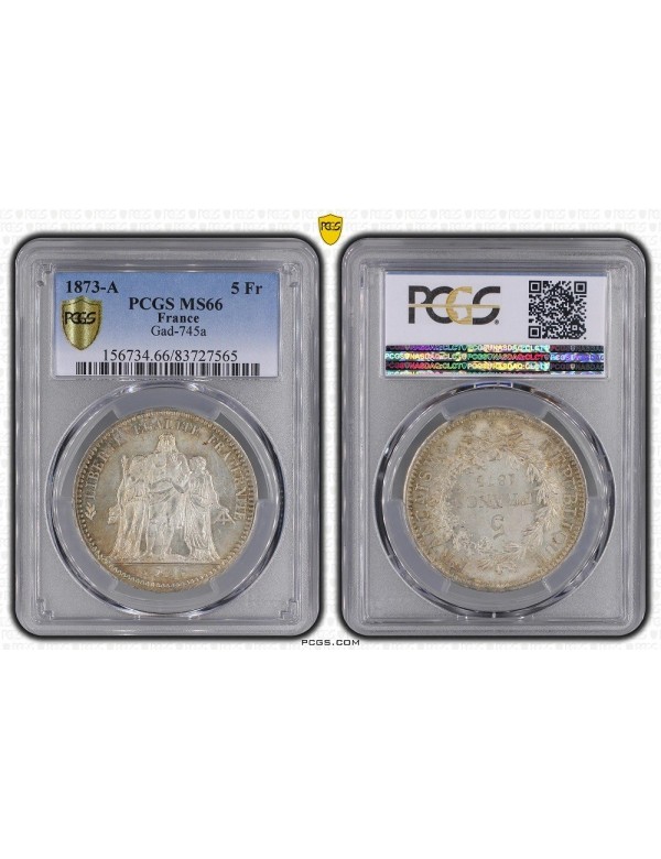 5 Francs Argent - Hercule - IIIème Pépublique