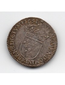 1/12 Ecu Argent - Louis XIV - A la mèche longue