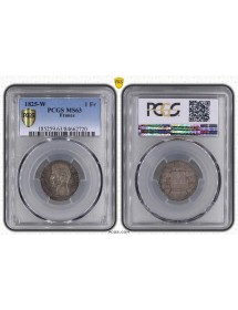 1 France Argent - Charles X - Cinq feuilles