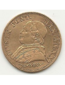 10 Lires Or VATICAN PIUS IX 1866 R XXI