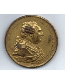 MEDAILLE LOUIS XVI BRONZE DORE
