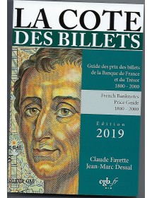 LA COTE DES BILLETS FRANCAIS 2019
