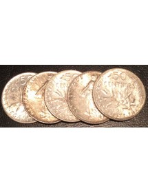 5 X 50 Cts Argent