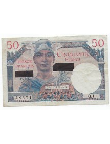50 Francs trésor Français SUEZ