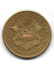20 DOLLARS Or ETATS UNIS 1852 O 2