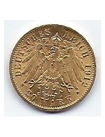 20 Mark Or ALLEMAGNE BADEN 1912