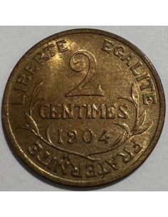 2 Centimes Dupuis 1904 – Bronze – Troisième République –... 2