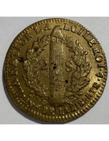 2 SOLS François Constitution An 4 – 1792 W –...
