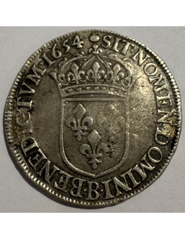 1/2 Écu Argent – Louis XIV à la mèche longue –...