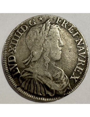 1/2 Écu Argent – Louis XIV à la mèche longue –...