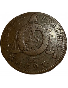 copy of 1/2 ECU - Louis XVI - Aux branches d'olivier