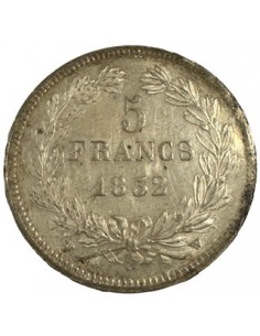 5 Francs Argent – Louis-Philippe Ier Tête laurée – 1832 W... 2