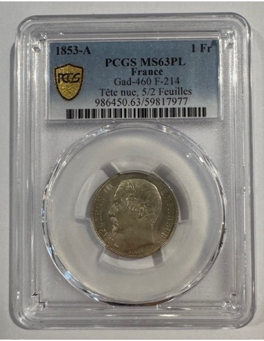 copy of 2 Francs Argent - Napoléon III - Tête nue