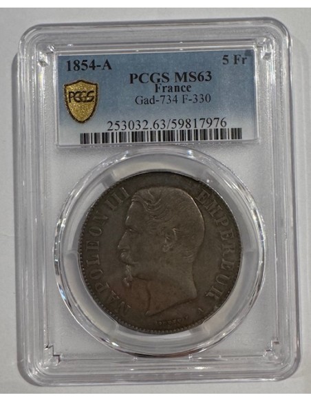 copy of 2 Francs Argent - Napoléon III - Tête nue