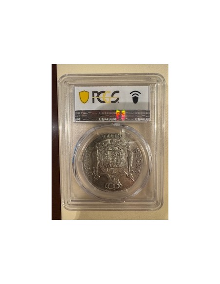 5 Lire Argent Napoléon Ier – Italie 1810-B – PCGS AU53