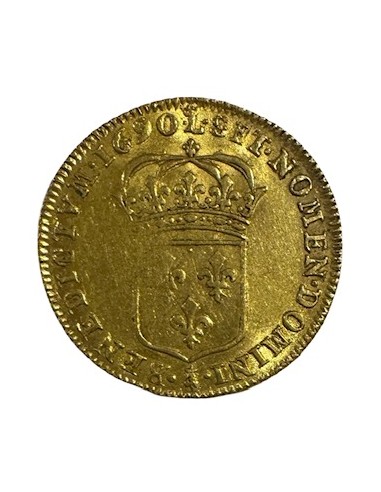Louis d’or – Louis XIV – 1690 L Couronnée Lille...