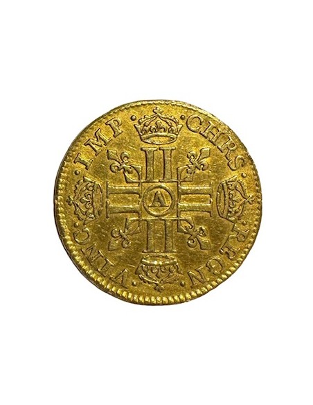 Louis d’or – Louis XIII – 1640 A Paris – Mèche Courte – Or – TTB