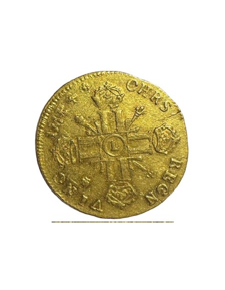 Louis d’or – Louis XIV – 1701 L Bayonne – Aux 8L et Insignes – Or – TTB/SUP