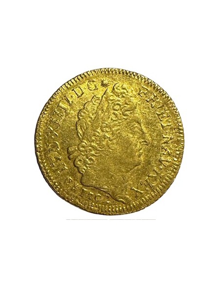 Louis d’or – Louis XIV – 1702 M Toulouse – Aux 8L et Insignes – Or – TTB/SUP