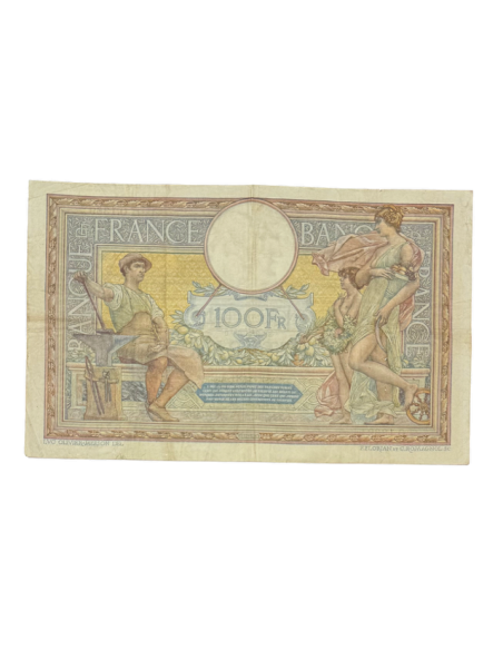 100 Francs Luc-Olivier Merson – 1911 – Sans L.O.M. – Très rare – TTB