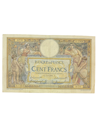 100 Francs Luc-Olivier Merson – 1911 – Sans...