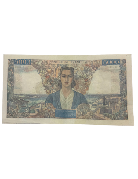 Billet 5000 Francs Empire Français F.47 – 7 février 1946 – Splendide