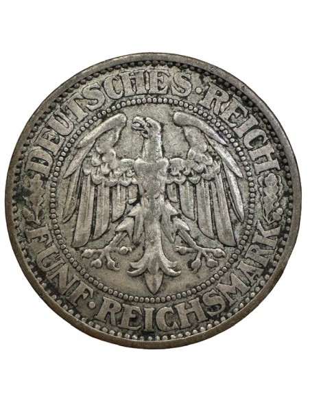 5 Reichsmark Argent – Allemagne 1927 A (Aigle / Arbre)