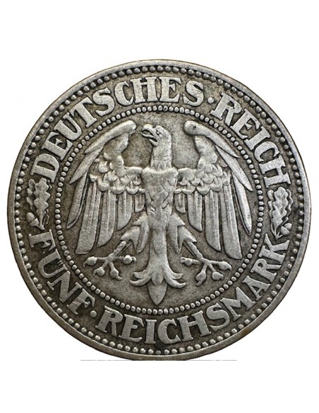 5 Reichsmark Argent – Allemagne 1928 A BERLIN - (Aigle / Arbre)