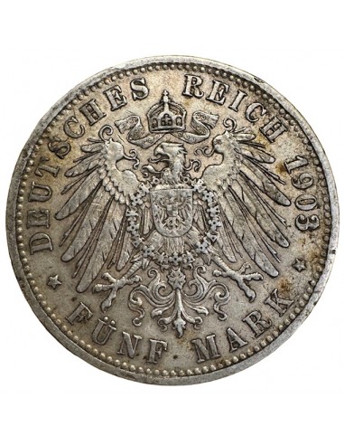 2 Mark Argent – Baden Friedrich I 1907 G – SUP