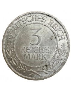 3 Mark Argent – Lübeck 700 ans de Liberté – RARE – SUP