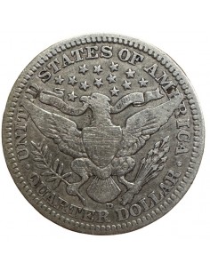 Quarter Dollar Argent – États-Unis Barber 1914 D Denver –... 2