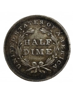 Half Dime Argent – États-Unis Liberty Seated 1838 NO... 2