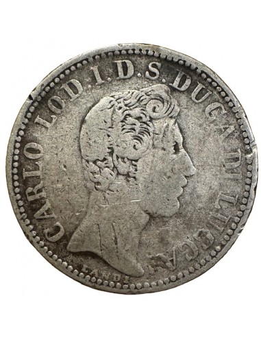 2 Lires Argent – Italie Lucca Carlo Ludovico...
