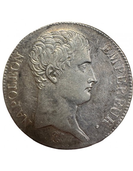 5 Francs Argent – Napoléon Empereur Tête nue – République Française An 13, Paris