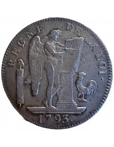 Écu 6 Livres en argent – Convention – 1793 A...