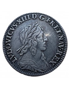 ½ Écu en argent – Louis XIII – 2ᵉ Poinçon de Warin – 1643...